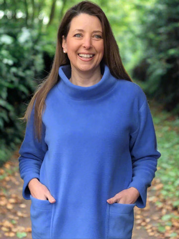 Almscliffe two pocket Smock with cowl neckline in 10 Colours