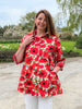 Charlotte Poppy swing Shirt in two colours and limited sizes