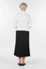 Stratford Jersey Skirt in Black and Navy