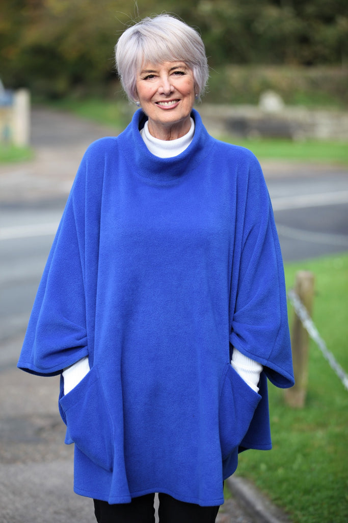 Fleece Poncho in 9 colours