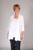 Summer Crepe Jacket in White Navy and  Black