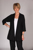 Summer Crepe Jacket in White Navy and  Black