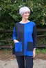 Joanna Oversized Tunic in Navy/Royal and Navy/Scarlett