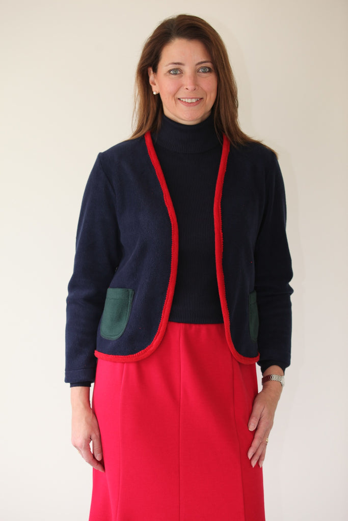 York cropped fleece cardigan in 4 colours