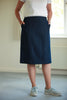 Denim Skirt in Dark Navy