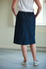 Denim Skirt in Dark Navy