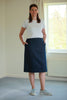 Denim Skirt in Dark Navy