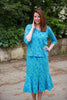 Katia Skirt in Aqua/blue Size 14 and 24 only