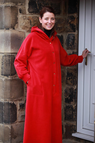 Fleece Kaftan with Hood