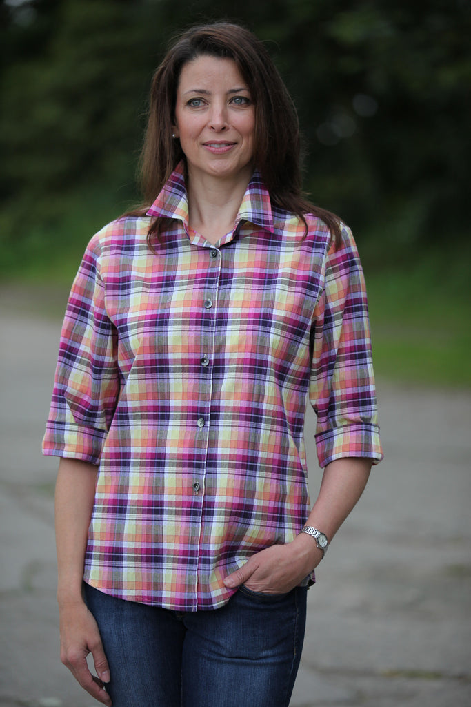 Prairie Shirt Magenta check