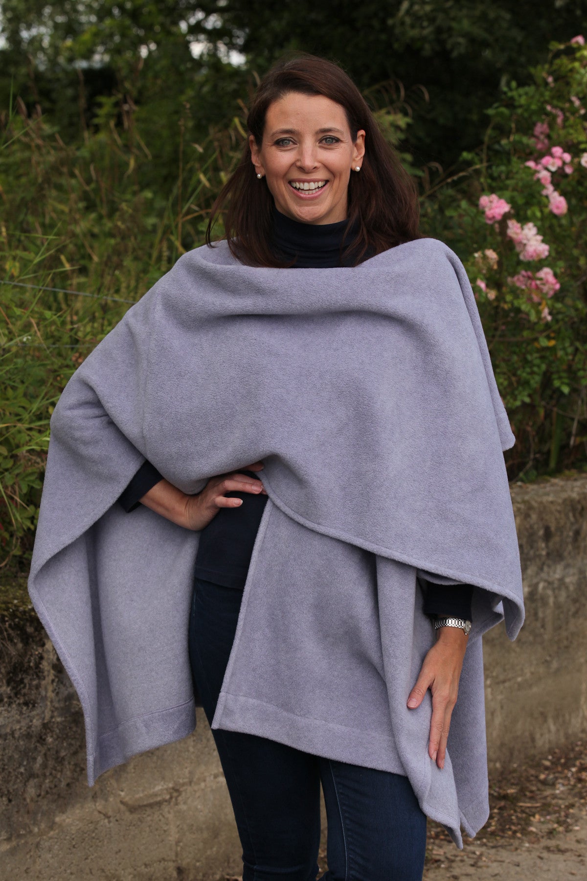 Fleece wrap hot sale shawl