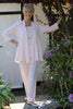 Camelia Crepe Trousers in Shell Pink Size 14