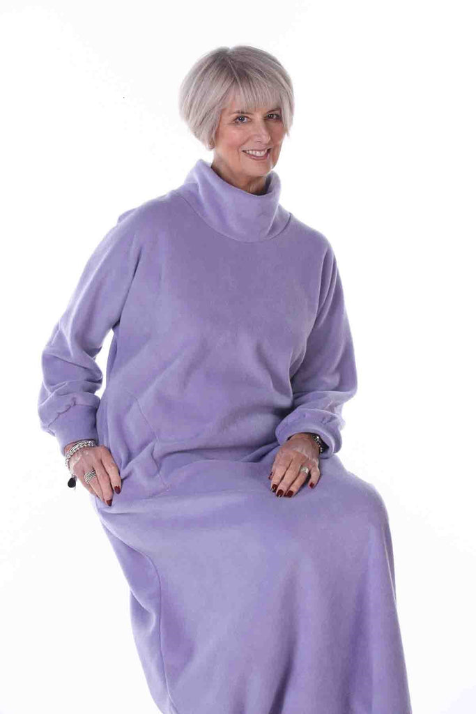 Sale Fleece Kaftan with Cowl collar