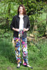Carnival Summer Trousers  Blue/magenta floral