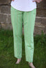 Calypso Seersucker Trousers Leaf stripe