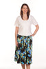 Bay Skirt in Black/Turquoise